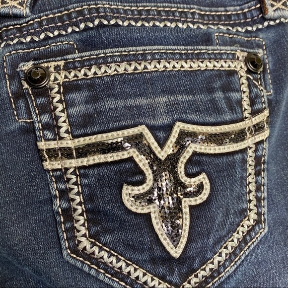 Rock Revival Jacklyn Easy Boot Stretch Jean sequin - Picture 8 of 13